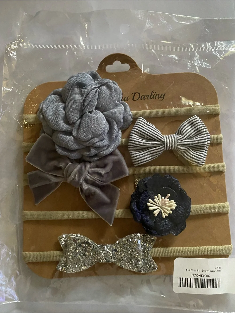 5PCS Baby Headbands & Bows Set